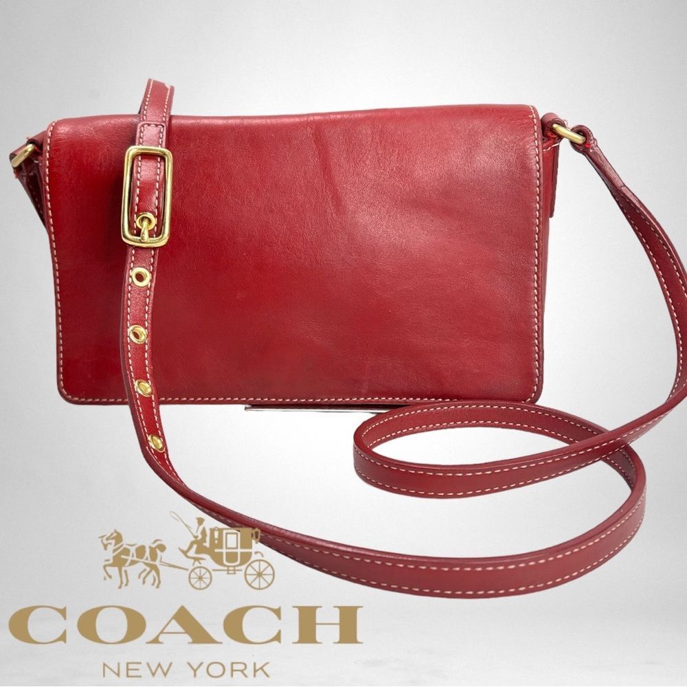Vintage COACH Shoulder Bag, Red, Model No. G33-9599- Boutique Collection